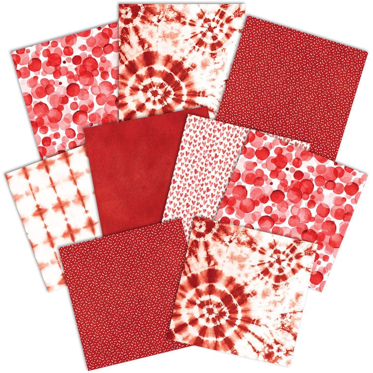 Red Colorways Pattern 12 x 12 Scrapbook Paper Set – Paper House Productions