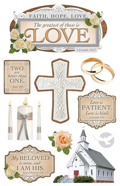 12x12 Scrapbook Paper Faith Christian Believe Crossed Paths tan brown Set  of I0