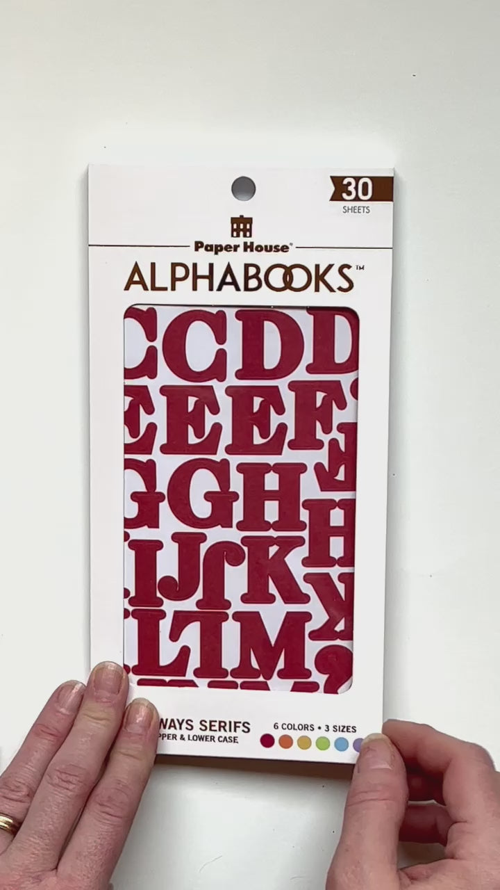 Alphabet Stickers - Alphabooks Colorways Serifs