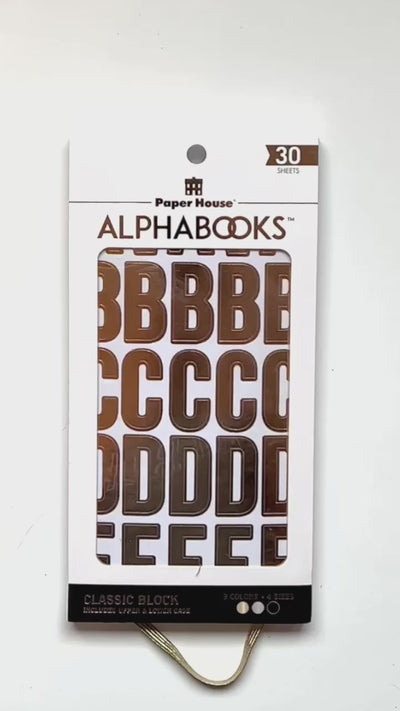 Alphabet Stickers - Alphabooks Classic Block