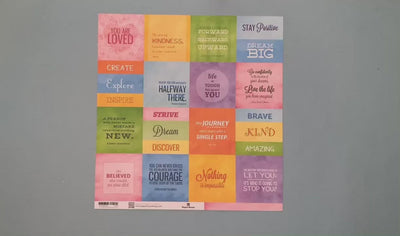 Scrapbook Paper - Colorways Inspiration Tags