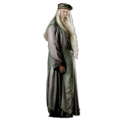 shaped notecard featuring Albus Dumbledore on a white background.
