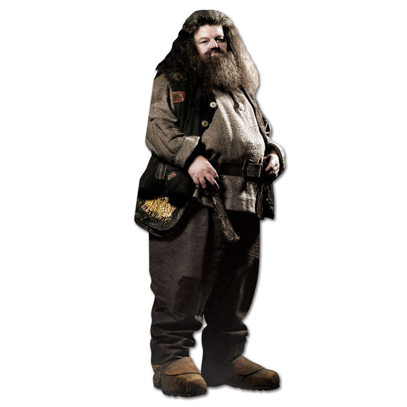 shaped note card featuring image of Hagrid shown on white background.