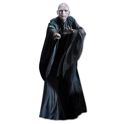 shaped Harry Potter note card featuring Lord Voldemort on a white background.
