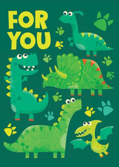 dinosaur mini card