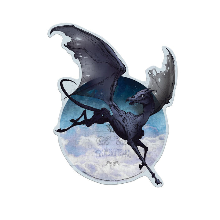 Harry Potter puzzle featuring a diecut Thestral jigsaw puzzle shown on a white background.