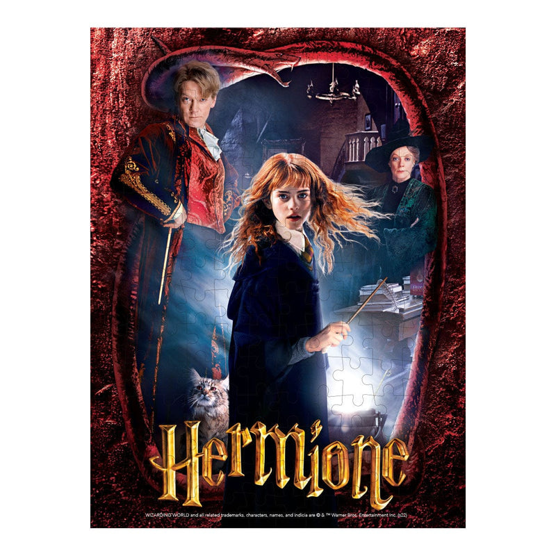 This jigsaw puzzle features Hermione from the Harry Potter puzzles set shown on a white background.
