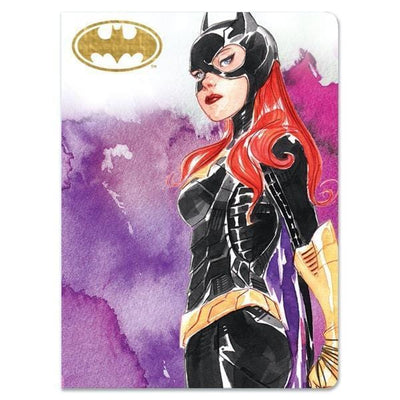 Batgirl Softcover journal notebook image shows cover featuring a colorful Batgirl illustration and a gold Batgirl symbol.