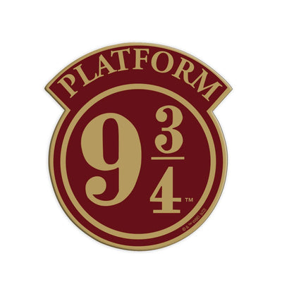 fridge magnet featuring Platform 9 3/4 shaped sign on a white background.