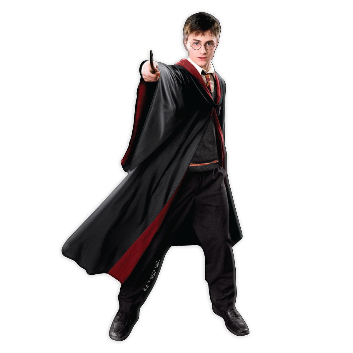 fridge magnet featuring Harry Potter performing witchcraft shown on a white background.