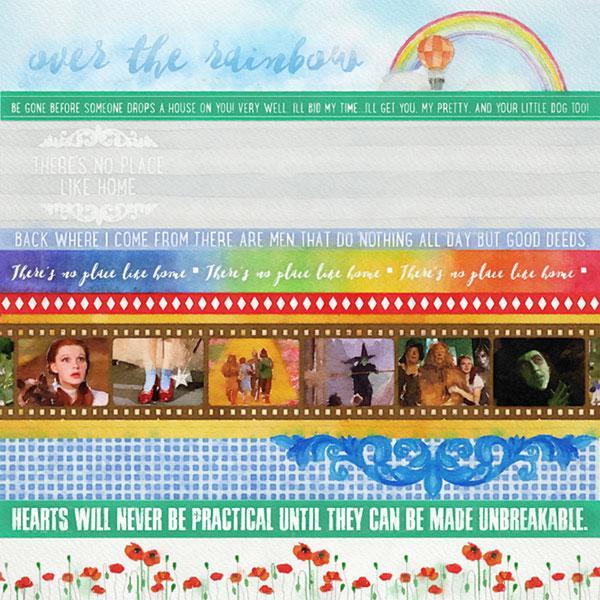 Wizard of Oz Borders Double-Sided Paper