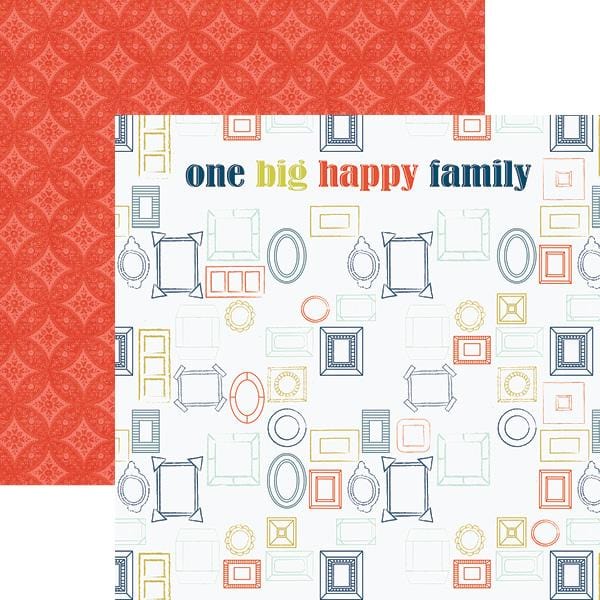 Scrapbook Paper - One Big Happy Family