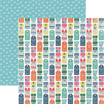 Scrapbook Paper - Luggage Tags