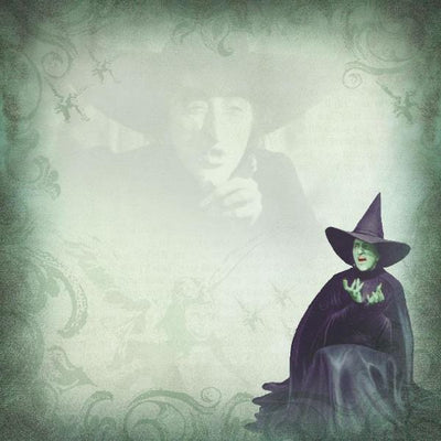 Wizard of Oz Wicked Witch double sided paper