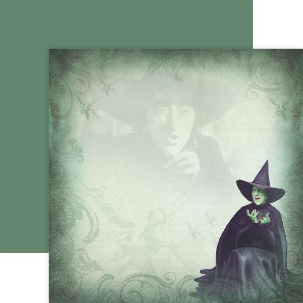 Wizard of Oz Wicked Witch double sided paper