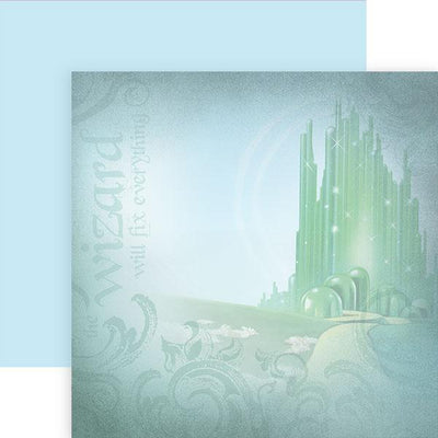 Scrapbook Paper - Wizard of Oz Emerald City