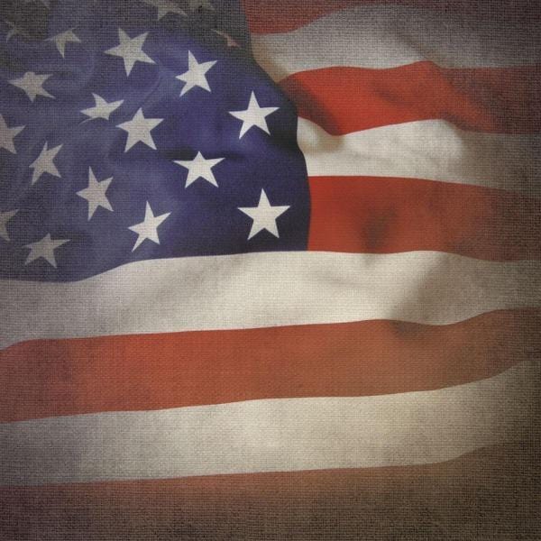 United States Flag Double Sided Paper