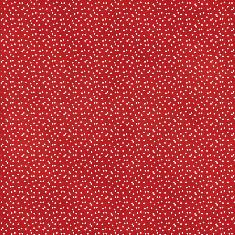 scrapbook paper image features a small white on red dot pattern.
