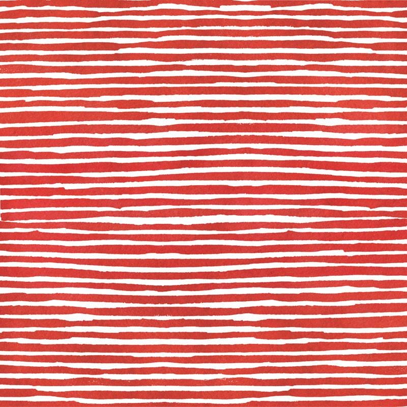 Scrapbook Paper - Red Watercolor Plaid / Stripes - Paper House scrapbook-paper-red-watercolor-plaid-stripes-paper-house