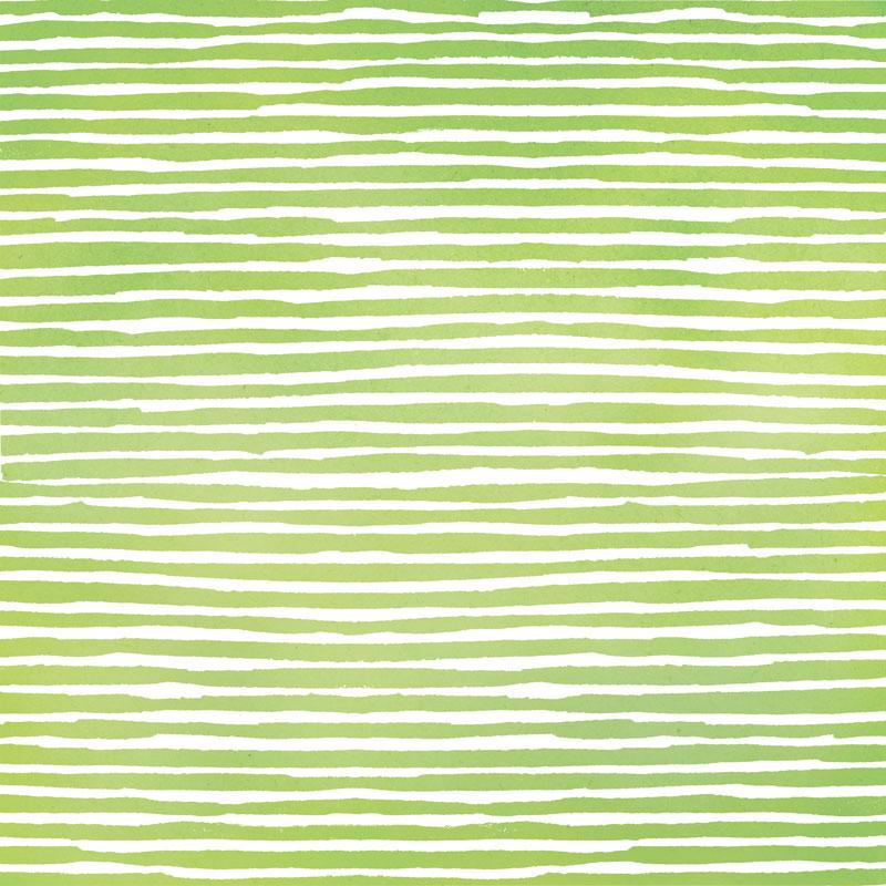 scrapbook paper image features a green stripe watercolor pattern.
