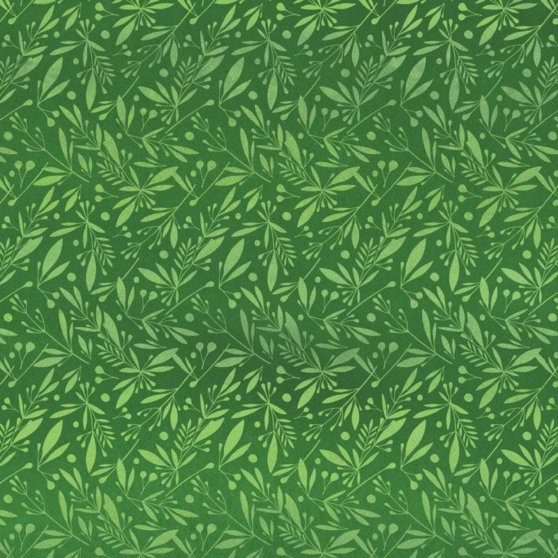 Scrapbook Paper - Green Watercolor Leaves - Paper House scrapbook-paper-green-watercolor-leaves-paper-house