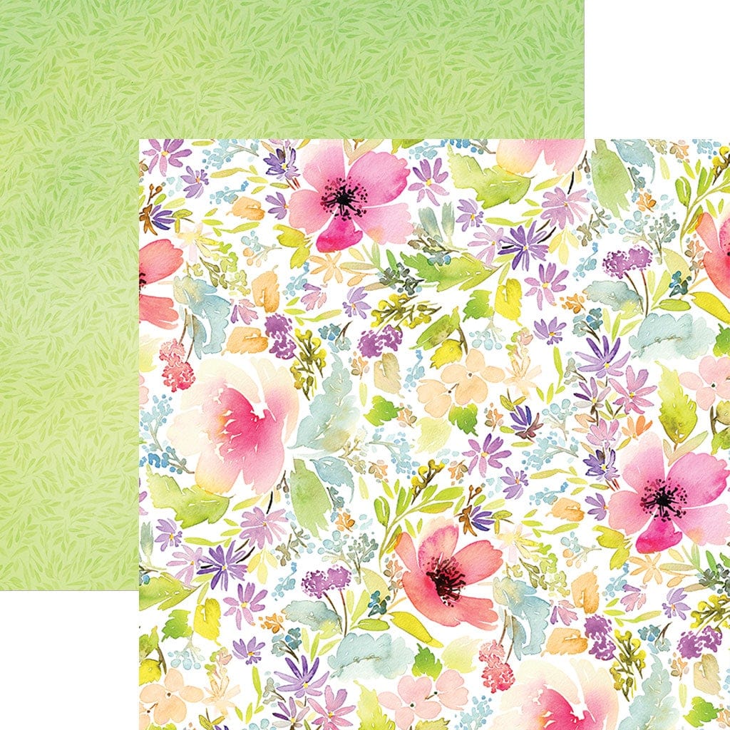 Material Paper - Anne of Green Gables Lace Floral Scrapbook Paper