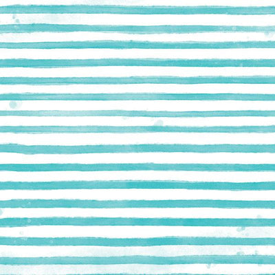scrapbook paper featuring a teal and white, striped pattern.