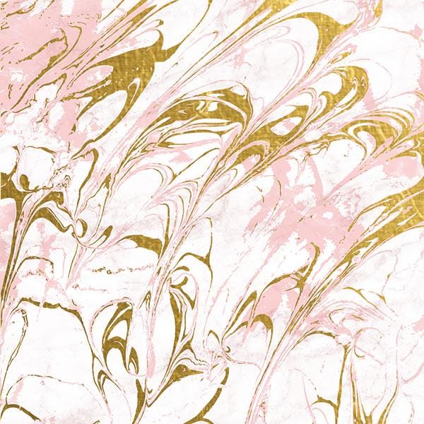 Scrapbook Paper - Pink Marble Foil