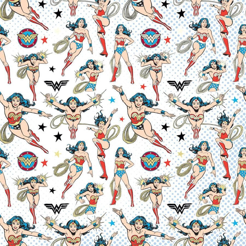 Scrapbook Paper - Wonder Woman Confidence and Strength Double-Sided Foil