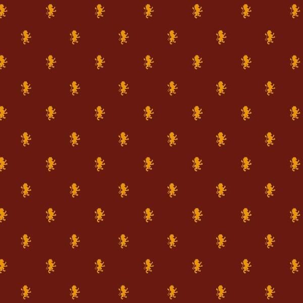 Harry Potter scrapbook paper featuring a Gryffindor pattern.