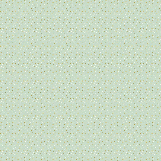 scrapbook paper featuring a pattern of green dots.
