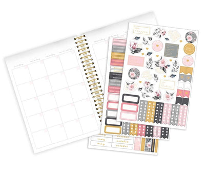 Soul Shine weekly planner image shows three sticker sheets and a monthly spread.