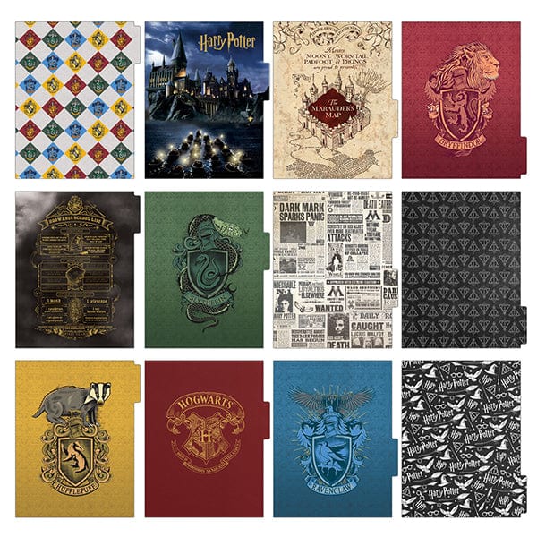 monthly dividers for Harry potter planner in classic Harry Potter themes.