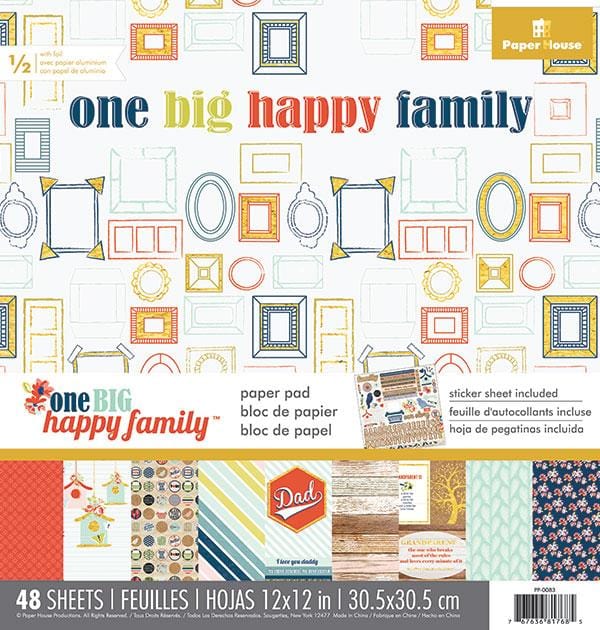 Scrapbook Paper Pad - One Big Happy Family