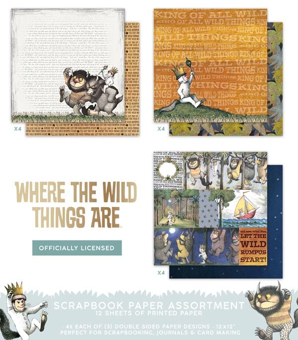 Where the Wild Things Are Scrapbook Instructions ONLY
