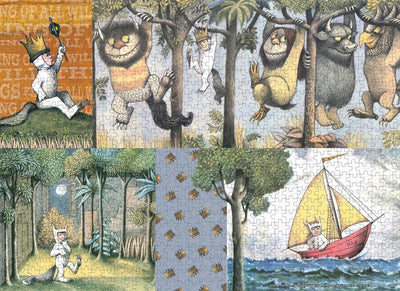 jigsaw puzzle image featuring Where The Wild Things characters and scenes.