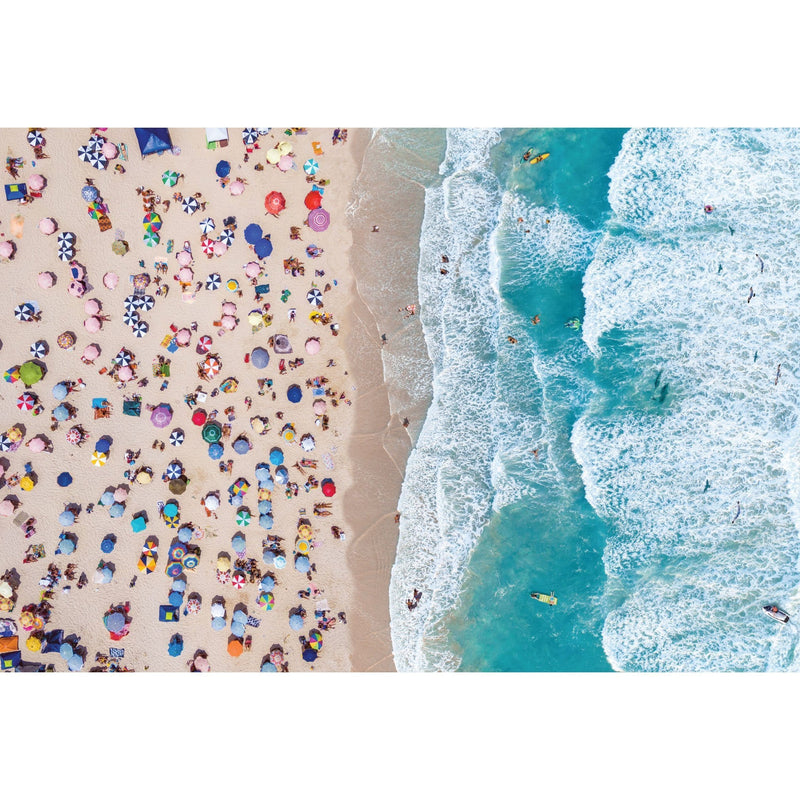 jigsaw puzzle image featuring overhead view of beach scene.