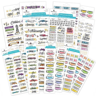 Planner Stickers - Creative Journaling Weekly & Monthly Sticker Bundle