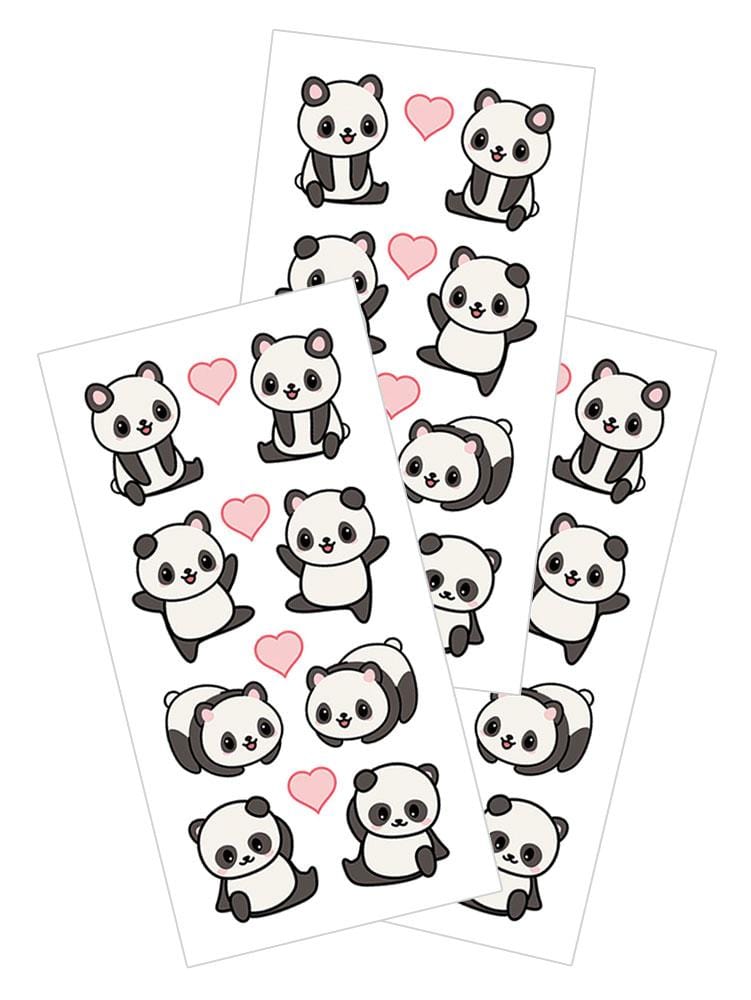 Decorative Stickers - Pandas and Hearts - Paper House