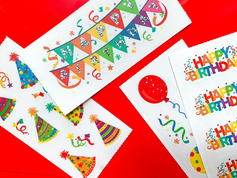 Stickers - Happy Birthday Banners