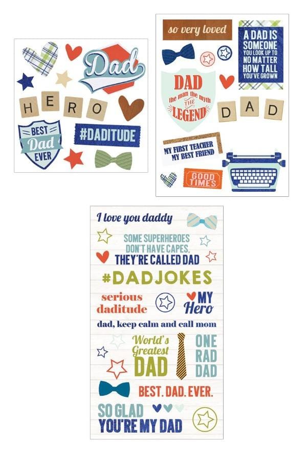 Scrapbook Stickers - Dad Mixed Pack - Paper House
