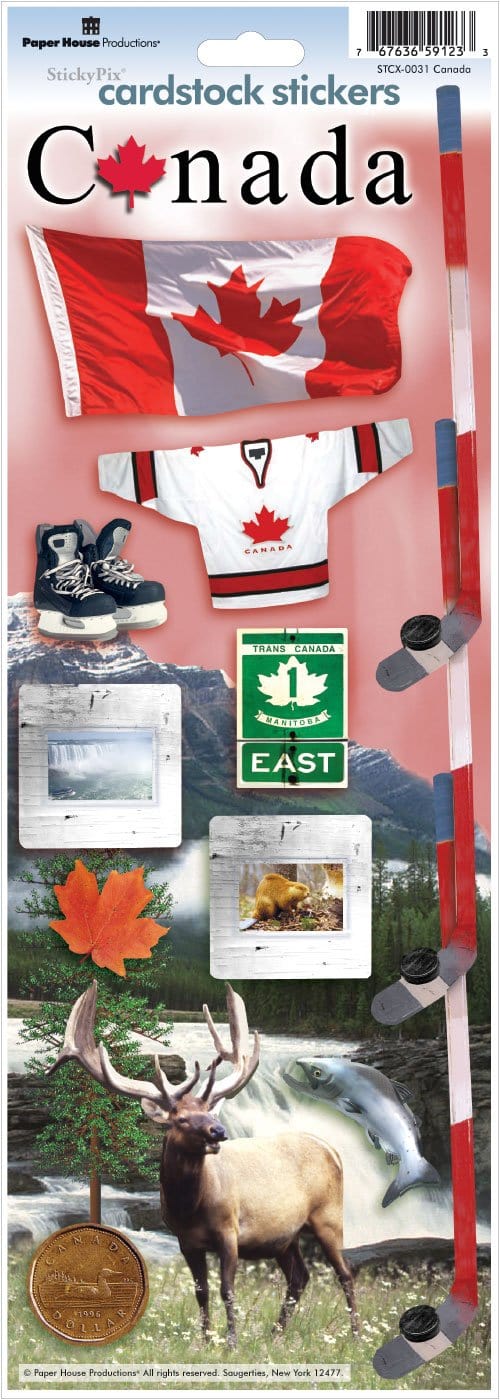 canada cardstock stickers