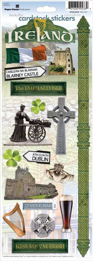 Ireland cardstock stickers