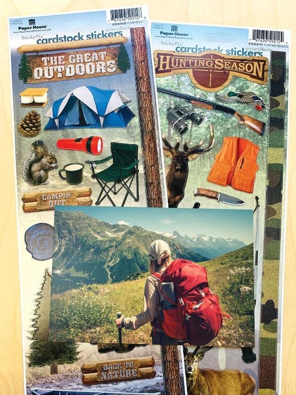 hunting/outdoors cardstock sticker value pack