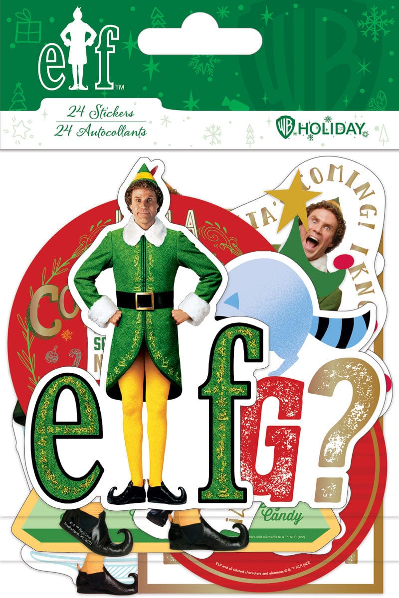 Buddy the Elf collage, Blue background