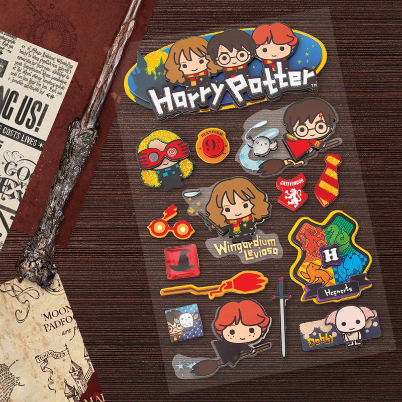 Scrapbook Stickers - 3D Chibi Harry Potter