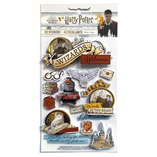 3D scrapbook stickers featuring Harry Potter shown in package