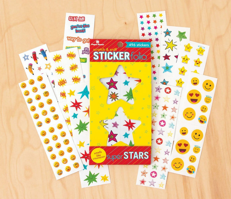 Scratch And Sniff Stickers - Super Stars