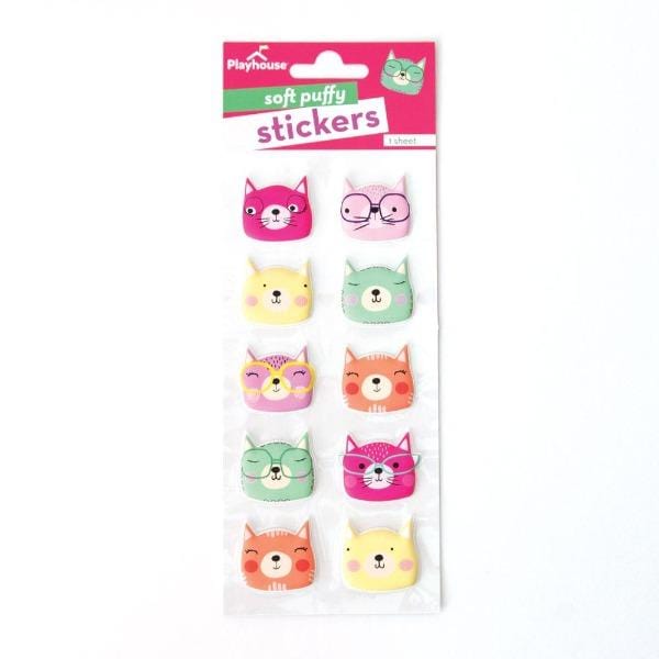 Cat Puffy Stickers 