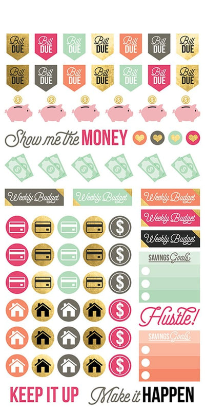 budget planner stickers